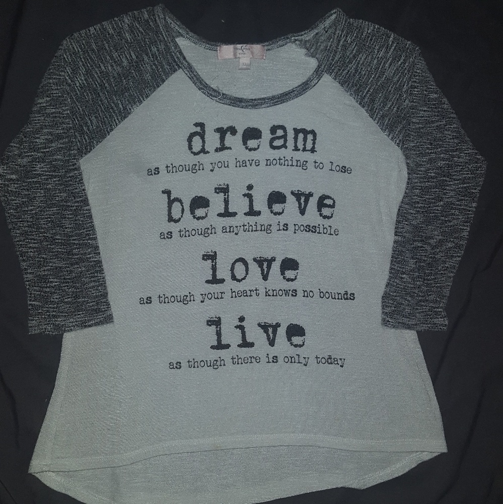 MoaMoa - Girls 3/4 sleeve top